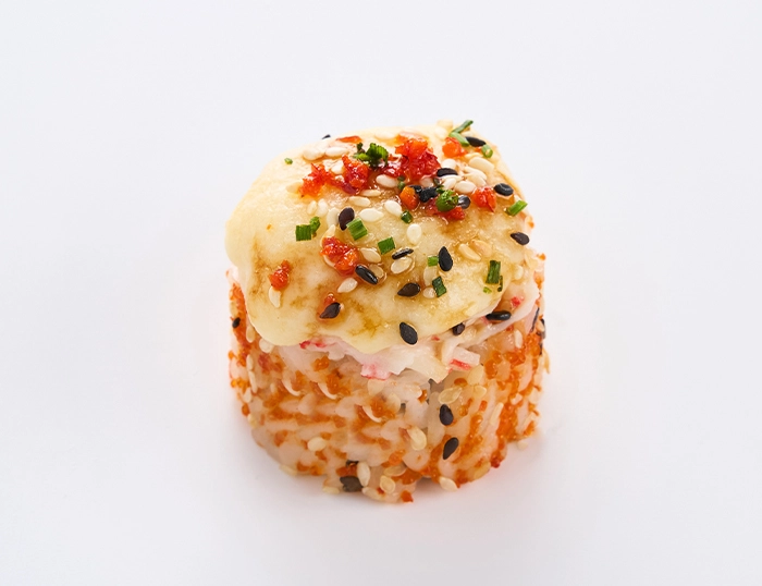 Запеченный ролл Краб с пармезаном (8 шт)