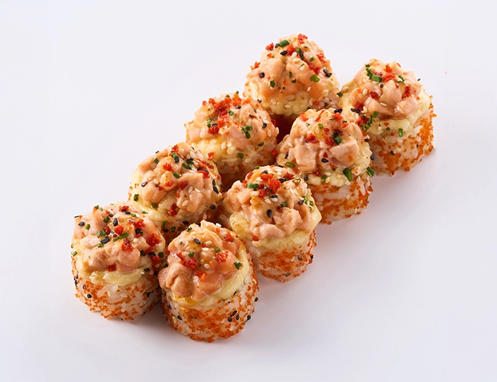 Запеченный ролл Лосось (8 шт)