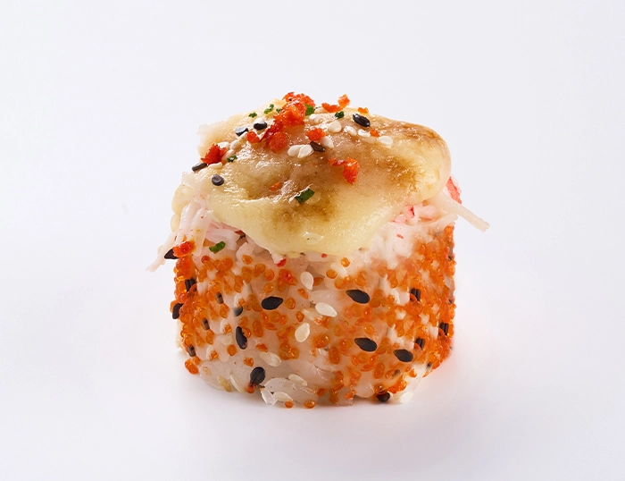 Запеченный ролл Краб с пармезаном (8 шт)