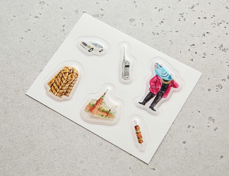 Набор стикеров «Питерский решала»