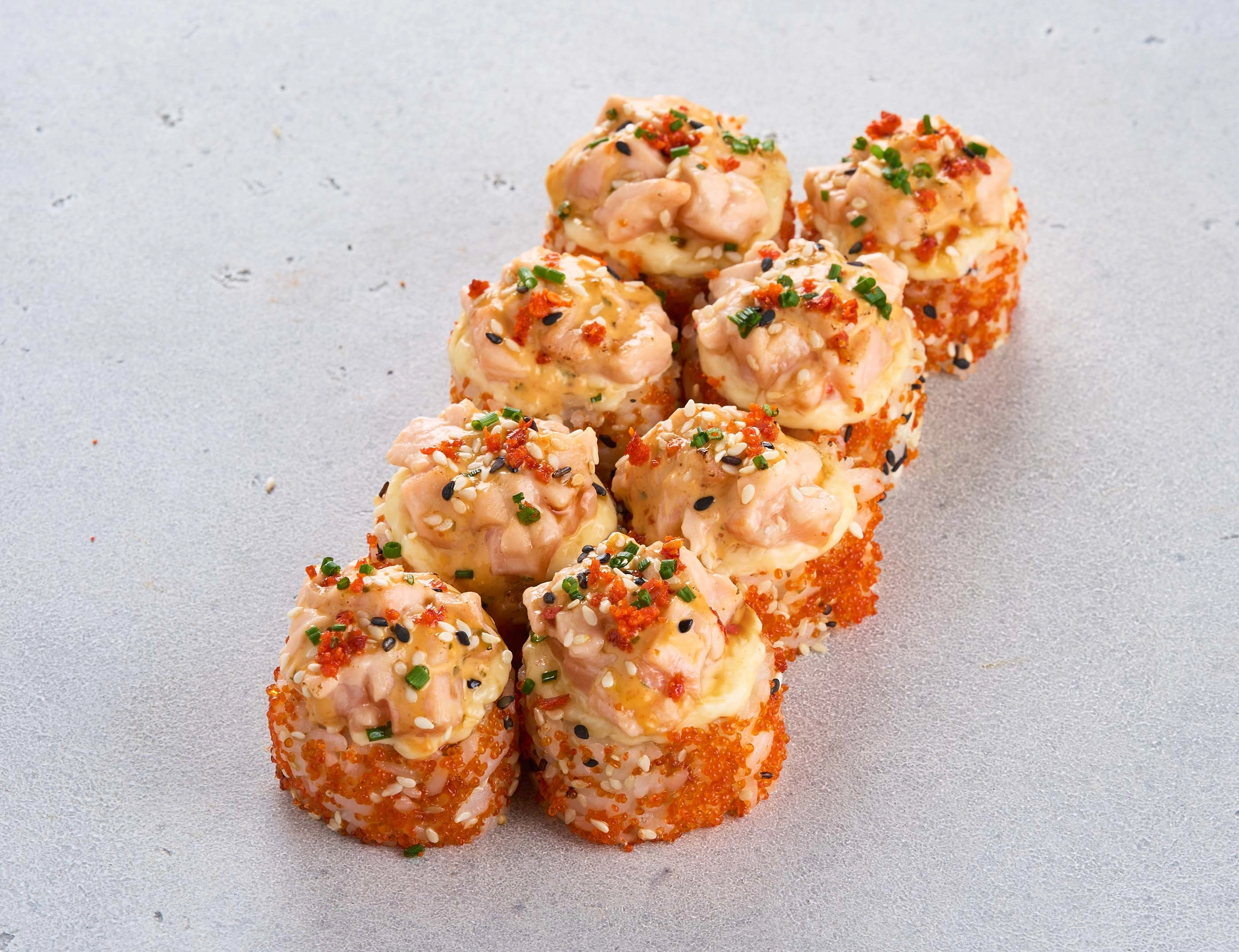 Запеченный ролл Лосось (8 шт)